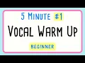 5 Minute Vocal Warm Up Female for Beginner Singers Fun For All Ages