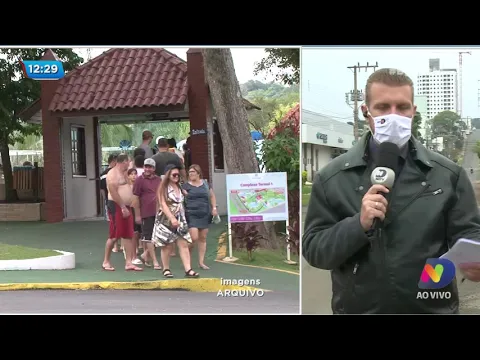 Covid-19: atualização dos casos e regras para a reabertura de parques e complexos de águas termais