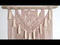 DIY Macrame Tutorial Intermediate Wall Hanging Part to Start Your Work - Centre Pattern