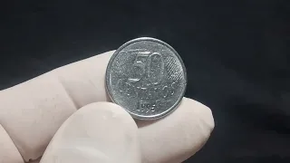 INCRIVEL ! ! !  MOEDA RARÍSSIMA de 50 CENTAVOS  😱