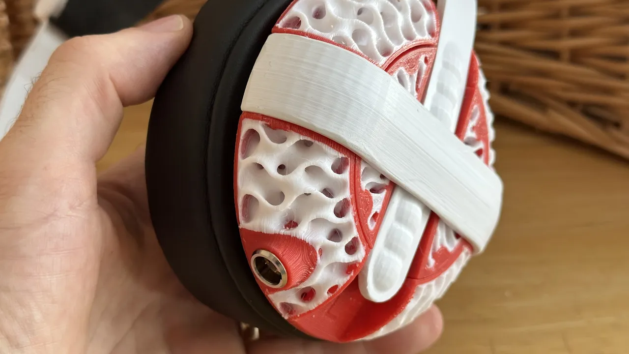 Gyroid Cones for Head(amame) Headphones - Dual Extruder Files