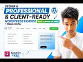 How to Design a Professional Client-Ready WordPress Header Mega Menu With Elementor Free