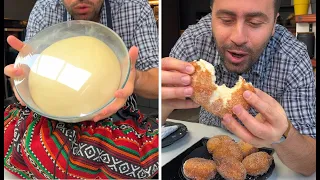 Stuffed Donuts حبيبي على الدونات المحشية أسهل وأطيب وصفة 