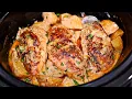 Easy Slow Cooker Creamy Garlic Butter Chicken and Potatoes Recipe