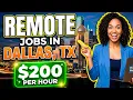Dallas Texas Jobs - Top 10 Jobs in DALLAS TEXAS