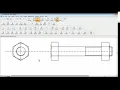 HOW TO DRAW HEXAGNAL HEADED BOLT IN SOLID EDGE DRAFTING