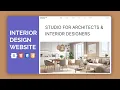 Interior Design Responsive Website Template using HTML CSS and JavaScript Bootstrap Framwork