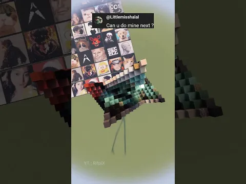 Satisfying Minecraft Pixel Art 894 #shorts #gaming #sandart