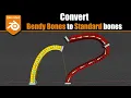 Blender Convert Bendy bones to Regular bones