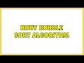 Ruby bubble sort algorithm 2 Solutions