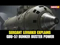 Download Lagu AS Bom Iran: Sersan Levarko Jelaskan Kekuatan Penghancur Bunker GBU-57 | NewsX