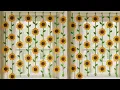 How to Crochet Sunflower Garland DIY Home Decoration ll