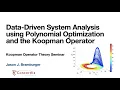 Data-driven System Analysis Using Polynomial Optimization and The Koopman Operator