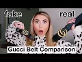 REAL VS REPLICA GUCCI BELT COMPARISON HOW TO SPOT A FAKE GUCCI BELT