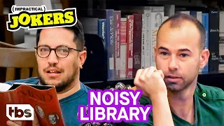 sal vs murr in a college library challenge clip impractical jokers tbs