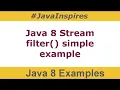 Java 8 Stream Filter Example Java 8 Examples Java Inspires
