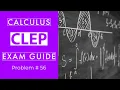 CLEP Calculus Review Problem