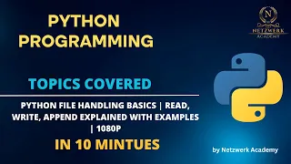 Python File Handling Basics Read Write Append Explained with Examples 1080p