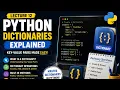 Python Dictionaries Explained Lecture 12 Dictionary Methods Operations Real-Life Examples