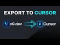 How to Export v0 Dev Code to Cursor 2026