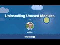 Drupal 8 User Guide 4 4 Uninstalling Unused Modules