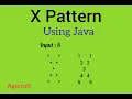 X pattern program in Java - Tamil With Logic Java Pattern Java Interview programs Agscraft