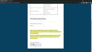 How to Find Person Class Information for Trine University