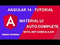 Material UI Autocomplete in Angular 14 Consume NET Core 6 API in angular 14 Nihira Techiees