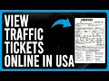 How To View Traffic Tickets Online in USA Tutorial to View Traffic Tickets Online