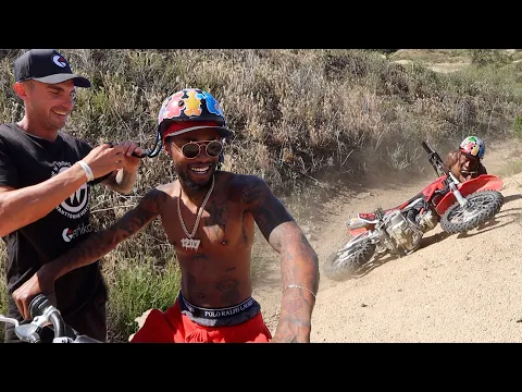 Teaching Famous Rapper How To Ride Dirt Bikes