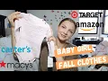 FALL BABY CLOTHING HAUL TARGET CARTER S AMAZON MACY S 6-9 MONTHS