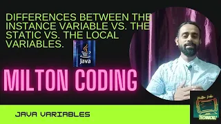 Difference between Instance Static and Local Variables Instance variable vs Static variable