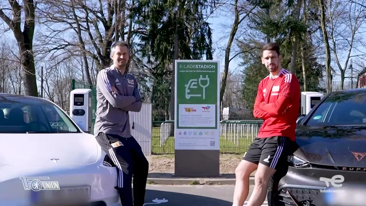 TotalEnergies macht den 1. FC Union e-mobil: Neue Ladesäulen am Stadion Alte Försterei : Youtube video player