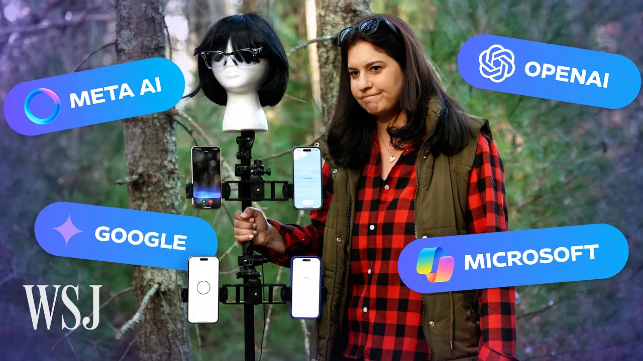 Outline Video I Spent 24 Hours in the Woods With Talking AI Chatbots | WSJ