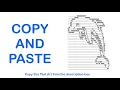 DOLPHIN Text Art - Copy and Paste