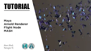 Flight Node In MASH Maya Arnold Renderer Tutorial