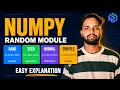 NumPy Random Module in Hindi Seed Distributions Shuffle for ML Dummy Datasets Tutorial