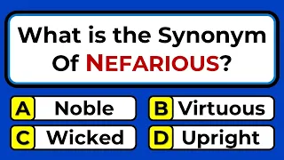 Only Geniuses Score On This Synonym Quiz Challenge