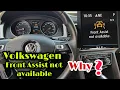 volkswagen Front assist not available solution