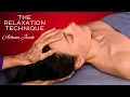 The Relaxation Technique Face Neck Massage Tutorial Soft Spoken ASMR Stress Relief How to