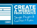 Creating WordPress Single Pages Contact Forms for Our Custom Website -