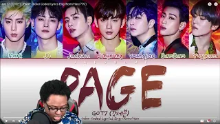 Download FIRST TIME REACTION tO GOT7 (갓세븐) - PAGE (Color Coded Lyrics Eng/Rom/Han/가사) MP3