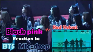 Download Blackpink reaction to BTS Mic drop at SMA 2018 ft. Red Velvet MP3