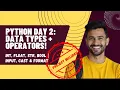 Python Day 2 Data Types Operators Mini Projects BMI Calculator String Reverse