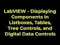LabVIEW - Displaying Components in Listboxes Tables Tree Controls and Digital Data Controls