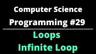Computer Science Programming Infinite Loop