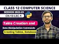 Chapter 13 Table Creation and Data Manipulation Commands Class 12 Computer Science