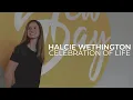 Celebration Of Life For Halcie Wethington
