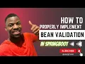Implement Spring Bean Validation Ensure Data Integrity and Error-Free Applications in Spring Boot