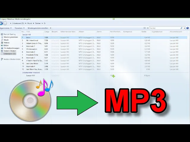 Download MP3 Musik CD kopieren / Audio CD in MP3 Datei umwandeln Anleitung